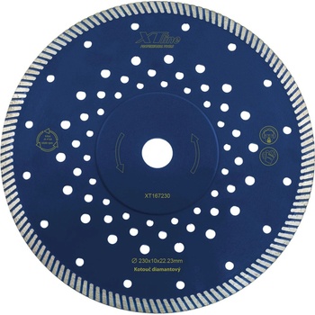 XTline Kotouč diamantový řezný 230 mm XT167230