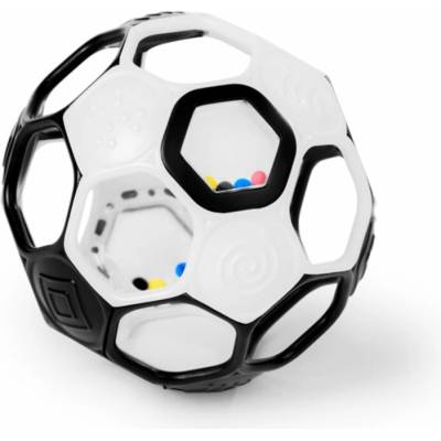 Oball RATTLE GOALS™ 10 cm Black & White 0m+