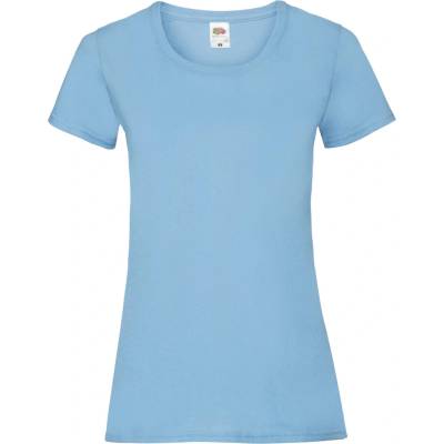 FRUIT OF THE LOOM FU78 Lady Fit Valueweight Tee svetlomodrá