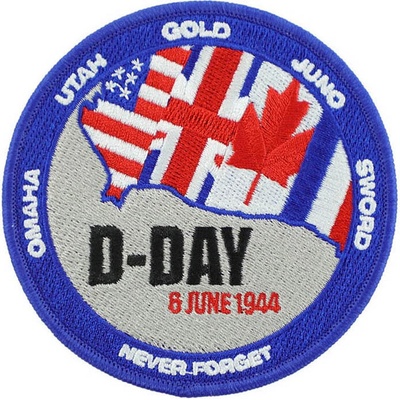 Nášivka textilná Fostex D-Day Never Forget - farebná