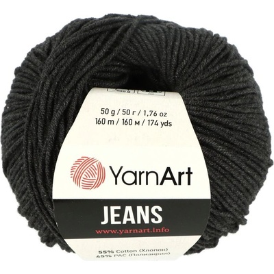 YarnArt Jeans 28 sivo čierna