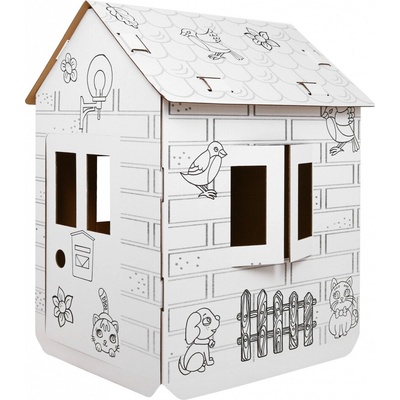 RKToys Kartonový domek na malování – Zbozi.Blesk.cz