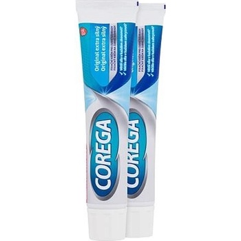 Corega Original Extra Strong Duo extra silný fixační krém pro zubní náhradu 2x70 g