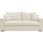 Bobochic Кремав разтегателен диван от рипсено кадифе 225 cm Augustin - Bobochic Paris (WT-WOII-3.5R-W_1 P484 N.MI)