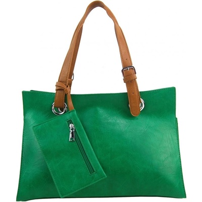 Barebag Moderná dámska kabelka cez rameno zelená