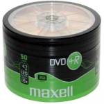 Maxell DVD+R MAXELL, 4.7 ГБ, 16x, 50 бр. , В целофан, ML-DDVD-plusR4.7-50-SH