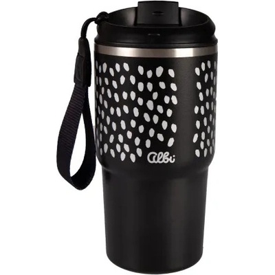 Albi termohrnček 500 ml čierny potisk