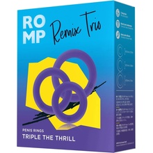 Romp Remix Trio - Sada krúžkov na penis - 3ks (fialová)