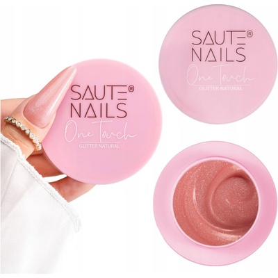 Saute Nails Gel One Touch Glitter Natural 30 g
