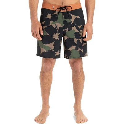 Quiksilver Бански гащета Quiksilver Surfsilk Straight Leg 18´´ swimming shorts - Black (Grape Leaf Handtman)