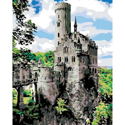 zuty Malování podle čísel Rytířský hrad 80 x 100 cm vypnuté plátno na rám