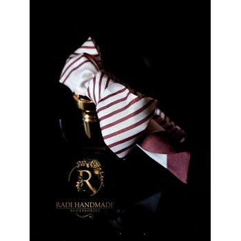 Radi handmade Диадема с панделка в розово рае (852)