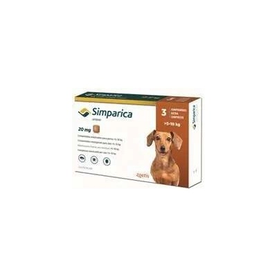 Simparica 20 mg žuv. tbl. pre psy >5-10 kg 3 x 20 mg