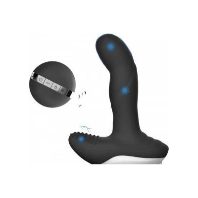 Boss of Toys Luxury Play Prostate Stimulator - Silicone Usb Massager - 7 Function - Pulsator - Heating - Black