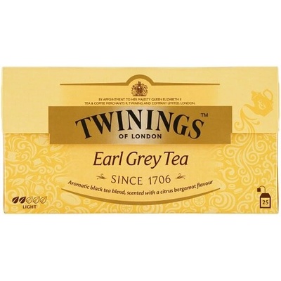 Twinings Earl Grey černý čaj aromatizovaný 25 x 2 g