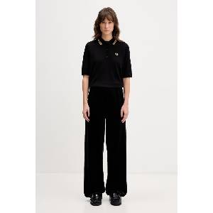 Fred Perry тениска тип пулове с яка дамска с вълна (K2125)