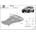 Scut Motor - Румъния Метална кора под двигател bmw x5 (e70) от 2007 до 2013 (73598)