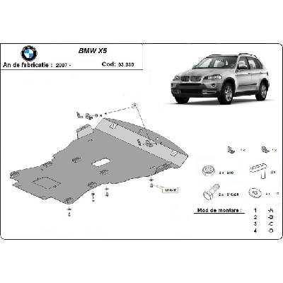 Scut Motor - Румъния Метална кора под двигател bmw x5 (e70) от 2007 до 2013 (73598)