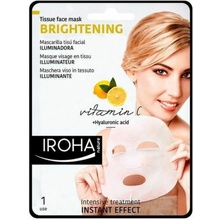 Iroha Brightening Tissue Face Mask rozjasňujúce látková maska s vitamínom C a kyselinou hyalurónovou 23 ml