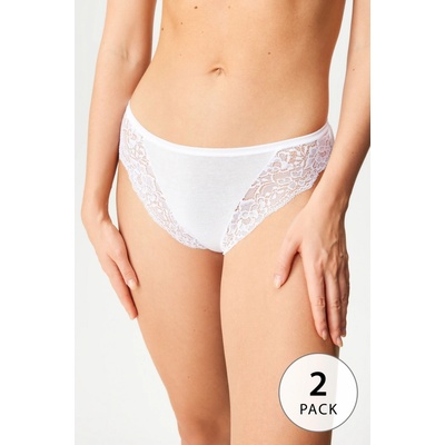 COTONELLA 2 PACK Klasické nohavičky Daniela biela