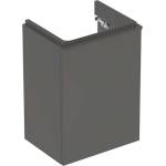 Geberit Smyle Square - Шкаф за умивалник, 44x36x62 см, 1 врата, панти отляво, лава 500.351. JK. 1 (500.351.JK.1)