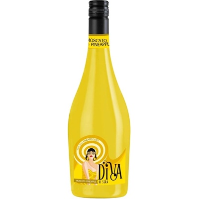 Diva Di Sera Moscato & Ananás frizzante Cocktail 6 % 0,75 l (holá fľaša)