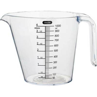 Plastová odměrka s výlevkou TORO 1000ml