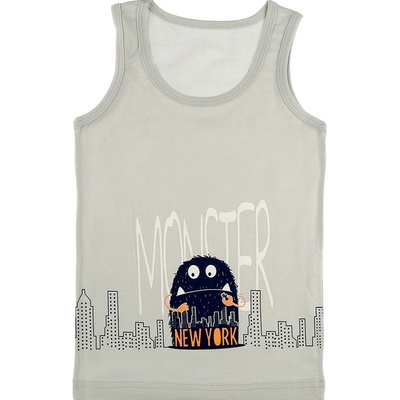 Evona chlapecký nátělník se širokými ramínky G sv.šedá