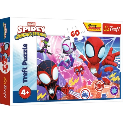 TREFL Spidey Hrdinské dobrodružství 60 dílků
