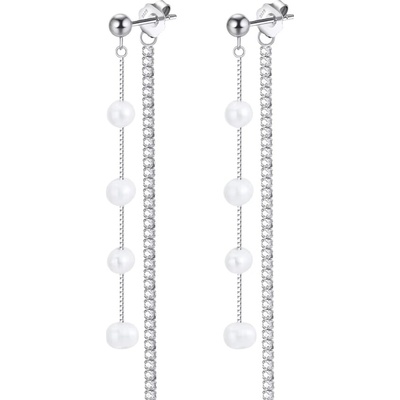 Majya Strieborné náušnice PALMIRA 11682