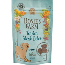 Rosie's Farm Snacks Adult "Tender Steak Bites" s lososem 70 g