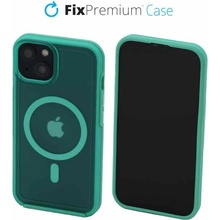FixPremium Clear s MagSafe iPhone 14 mint modré
