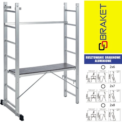Drabest Lešenie s plošinou Strend Pro RU 2x6 BASIC, 3in1