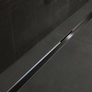 Geberit Пълен комплект сифон Geberit CleanLine 80, четкано черно, дължина 30-90 см, височина 65-90 мм (154.152.00.1+154.440.QC.1)