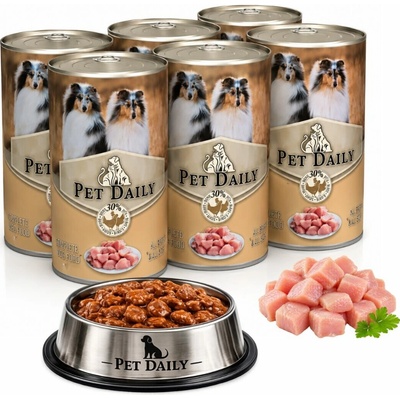 Pet Daily Dog hydina 6 x 1240 g