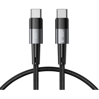 Tech-protect Ultraboost kábel USB-C / USB-C 60W 3A 25cm, šedý