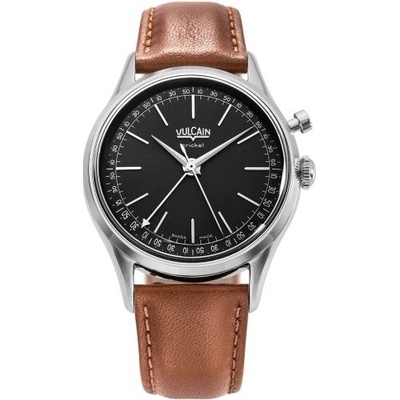Vulcain Cricket President Black Brown Plain
