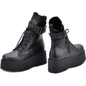 Tinti Дамски боти от Естествената Кожа, Sibil black (Sibil black)