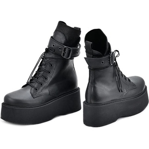 Tinti Дамски боти от Естествената Кожа, Sibil black (Sibil black)