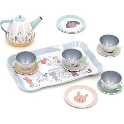 Vilac Игрален комплект Vilac - Музикален сервиз за чай по дизайн на Sarah Betz (7105)