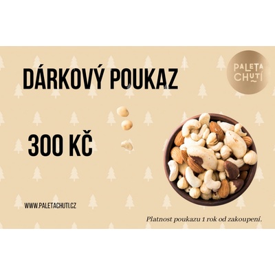 Paleta chutí Vánoční dárkový poukaz 300 Kč