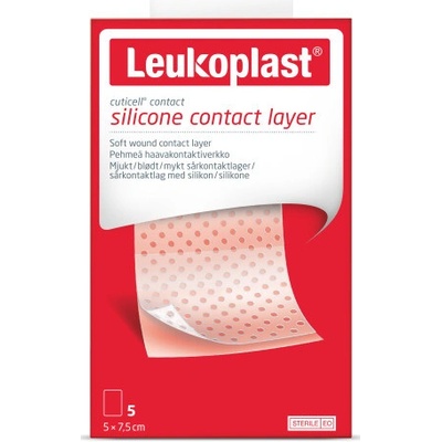 LEUKOPLAST CUTICELL CONTACT krytie na rany, sterilné, 5 x 7,5 cm, 1x5 ks