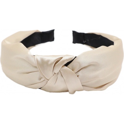 Saténová čelenka se sukem Barva: zlato-béžová – Zbozi.Blesk.cz