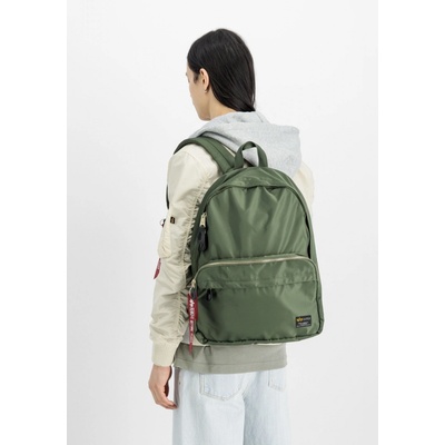 Alpha Industries Crew Backpack sage green 18 l