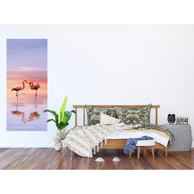 AG Design FTNV-2913 vliesová fototapeta Plameňáci rozměry 90 x 202 cm