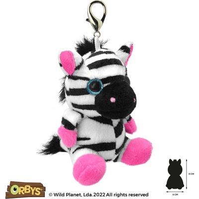 Wild Planet Ключодържател Зебра 8см, Wild Planet (K8553)