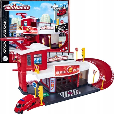 Majorette Creatix Hasičská stanica + 1 autíčko