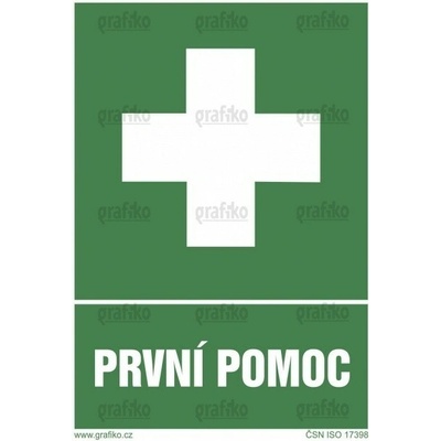 Grafiko | První pomoc - Text obrázku První pomoc, Materiál Samolepící PVC folie, Rozměr 210x148mm