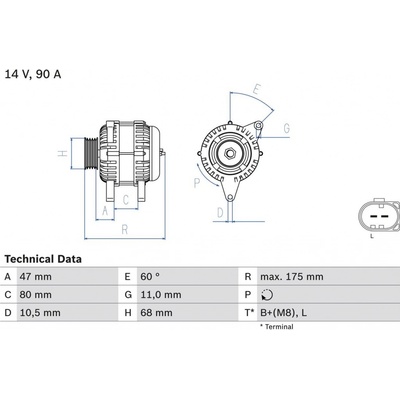 Alternátor BOSCH 0 986 041 960