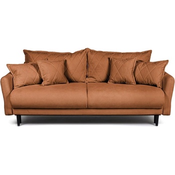 Bonami Кафяв сгъваем/с място за съхранение диван от рипсено кадифе 215 cm Bjork - Bonami Selection (BJORK3SEATERRUNAGAIN53)